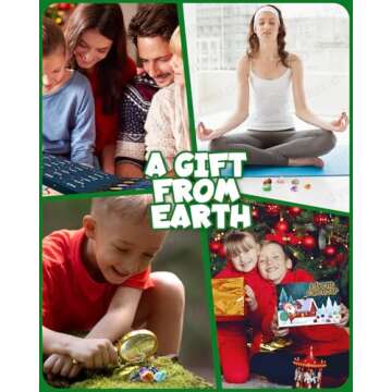 Crystal Advent Calendar 2024, Rock Advent Calendar 2024 Adult, Kids, Boys, Girls, Teen Girls, Women Healing Crystal Gemstone Advent Calendar 2024, 24 Kinds of Crystals and Gem Rocks Collection