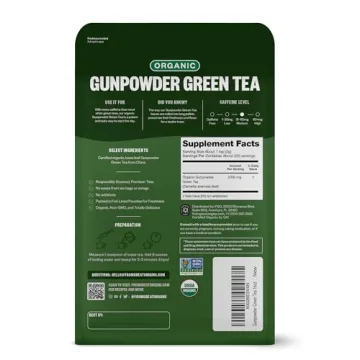 FGO Organic Gunpowder Green Tea Premium Loose Leaf 16oz