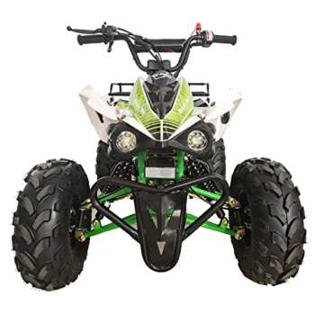 X-PRO 125cc ATV Quad Youth 4 Wheeler Adults ATVs Quads Middle Size 4 Wheelers (Green)