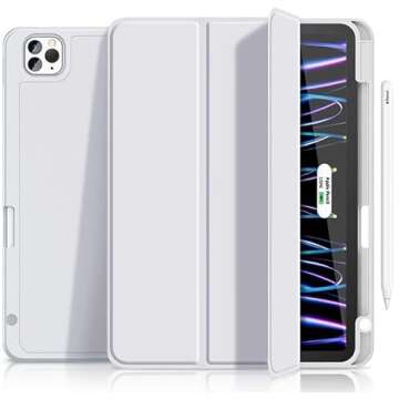 Gahwa New iPad Pro 11 Inch Case 2022(4th Gen)/2021(3rd Gen)/2020(2nd Gen)/2018(1st Gen) with Pencil ...