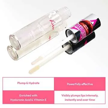 Ruby Kisses Plumping Lip Gloss - Hydrating, High-Shine Lip Plumper
