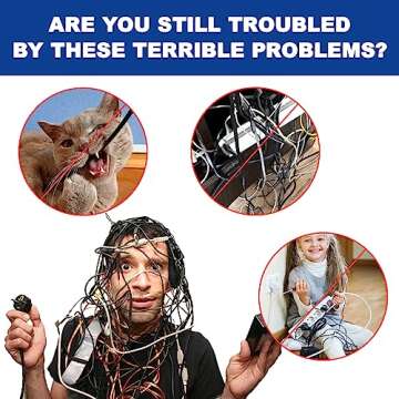 Split-Sleeve Wire Loom for High-Temperature Automotive Harness and Home Cable Management, 25ft - 1/2...