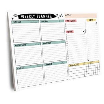 Large Weekly Planning Pad for Ultimate Productivity