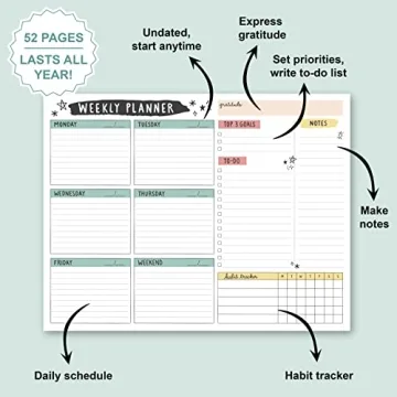 Large Weekly Planning Pad for Ultimate Productivity