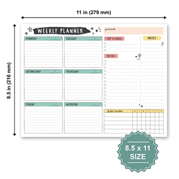 Large Weekly Planning Pad for Ultimate Productivity