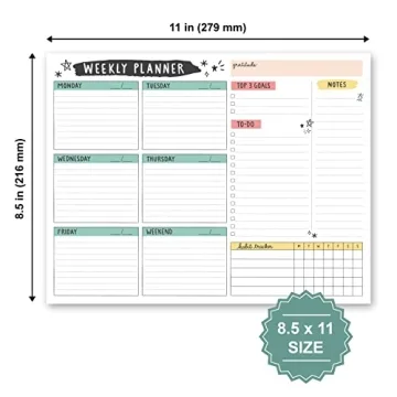 Large Weekly Planning Pad for Ultimate Productivity