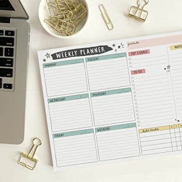 Large Weekly Planning Pad for Ultimate Productivity