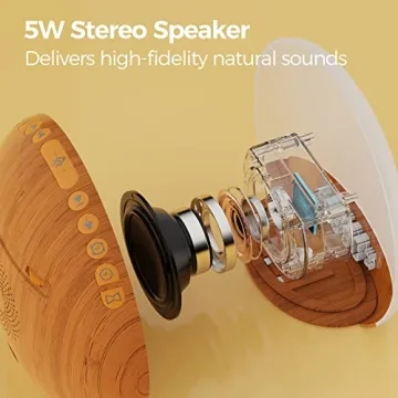 REACHER Sunrise Alarm Clock with 26 Sleep Sounds & Dimmable Light