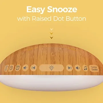 REACHER Sunrise Alarm Clock with 26 Sleep Sounds & Dimmable Light