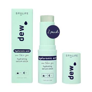 SpaLife Beauty Dew Hyaluronic Acid Hydrating Serum Stick Balm for Face –– For Moisture & Skin St...
