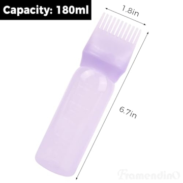 Framendino Root Comb Applicator Bottles for Hair Dye