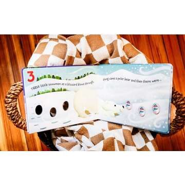 Ten Little Snowmen: A Magical Counting Storybook (A Sensory Math Learning Activity Book for Toddlers) (Magical Counting Storybooks)