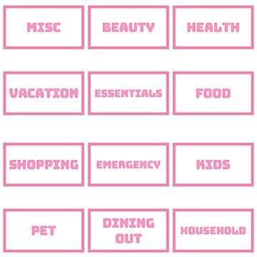 A6 Glitter Budget Binder with 12 Printed Budget Envelopes & Expense Budget Sheets Calendar, Planner/Money Organizer for Cash, Cash Envelopes for Budgeting and Saving Money