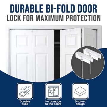 Child Pet Proof Bi-fold Door Lock Tool-Free Installation