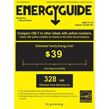 HAILANG 3.2 Cu.ft Mini Fridge with Freezer for Dorms