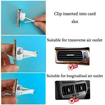 ZOSTLAND Cute Car Air Vent Clip Decoration,Car Air Fresheners, Funny Automotive Interior Decoration Accessories, Personalized Car Decor Gift for women,men (4pcs Alien)