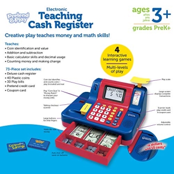 Learning Resources Teaching Cash Register for Kids