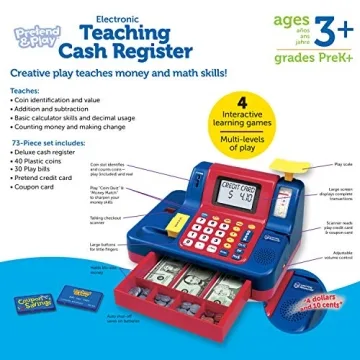 Learning Resources Teaching Cash Register for Kids