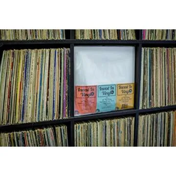 Invest In Vinyl 100 Clear Plastic Protective LP Outer Sleeves 3 Mil. Vinyl Record Sleeves Album Covers 12.75" x 12.5" Provide Your LP Collection with The Proper Protection