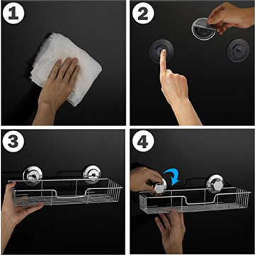 ARCCI Powerful Suction Cup Shower Caddy for Easy Storage