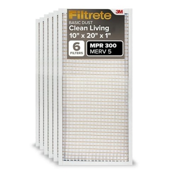 Filtrete 10x20x1 MERV 5 Air Filter 6-Pack