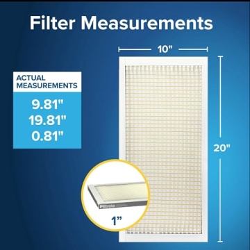 Filtrete 10x20x1 MERV 5 Air Filter 6-Pack