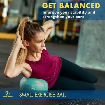 ProBody Pilates Ball - 9 Inch Stability & Core Exercise Ball