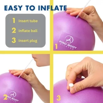 ProBody Pilates Ball - 9 Inch Stability & Core Exercise Ball