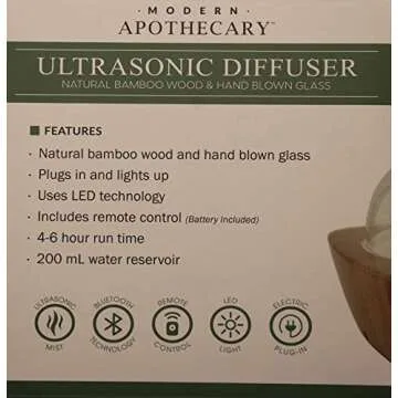 Modern Apothecary Ultrasonic Diffuser with Sound