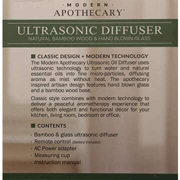 Modern Apothecary Ultrasonic Diffuser