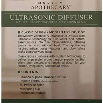 Modern Apothecary Ultrasonic Diffuser with Sound