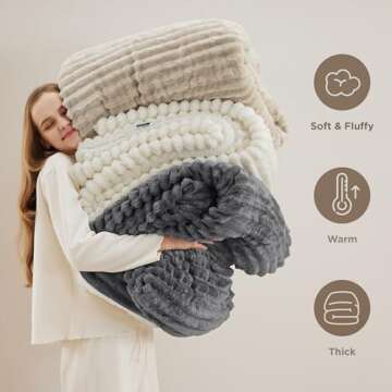 Bedsure Sherpa Throw: Luxurious Warm Fleece Blanket