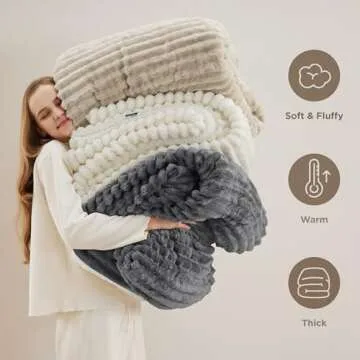 Bedsure Sherpa Throw: Luxurious Warm Fleece Blanket