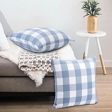 CAROMIO Buffalo Check Throw Pillow Covers Set of 2