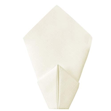 Cloth Napkin in Cotton Fabric -12x12 Ivory,Wedding Napkins, Cocktails Napkins, Cotton Napkins Machine Washable Dinner Napkins, Set of 6