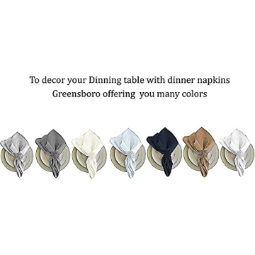 Cloth Napkin in Cotton Fabric -12x12 Ivory,Wedding Napkins, Cocktails Napkins, Cotton Napkins Machine Washable Dinner Napkins, Set of 6