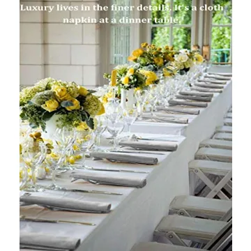 Cloth Napkin in Cotton Fabric -12x12 Ivory,Wedding Napkins, Cocktails Napkins, Cotton Napkins Machine Washable Dinner Napkins, Set of 6