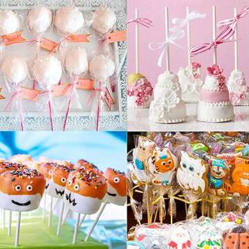 360 PCS Cake Pop Sticks and Wrappers Ties Kit