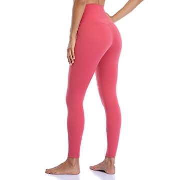 YUNOGA Women's Ultra Soft High Waisted Leggings for Yoga