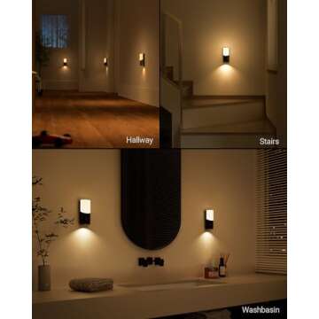 Lyridz LED Motion Sensor Night Light - Rechargeable & Dimmable