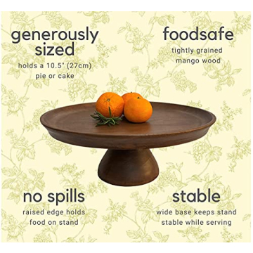 Elegant Wood Cake Stand - Perfect for Celebrations