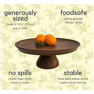 Elegant Wood Cake Stand - Perfect for Celebrations