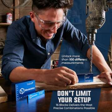 Blockcision Setup Blocks - Precision 16-Piece Gauge Tool Set