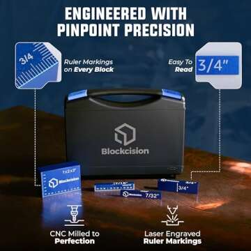 Blockcision Setup Blocks - Precision 16-Piece Gauge Tool Set