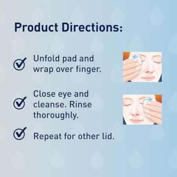 OCuSOFT Eyelid Cleanser Wipes - Gentle and Effective Care