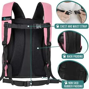 PetAmi Dog Backpack Carrier for Small and Large Pets