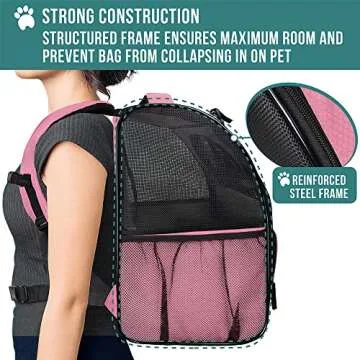 PetAmi Dog Backpack Carrier for Small and Large Pets