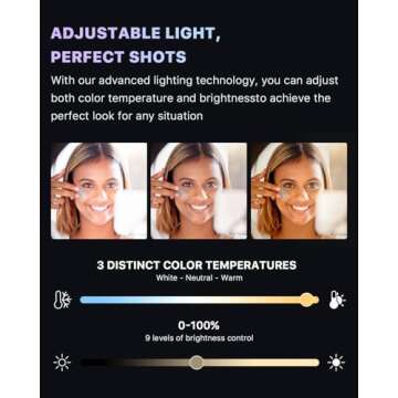 M MYBAT PRO Selfie Ring Light with Tripod for Creators