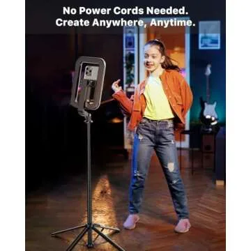 M MYBAT PRO Selfie Ring Light with Tripod for Creators