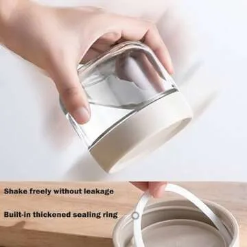 2 Pack Glass Jars with Screw Lids for Salad Dressing, 10oz Overnight Oats, Condiment Sauce, Baby Food Kids Snacks, Meal Prep Container, Canning Spice Wide Mouth Leak Proof Storage Airti (2Pack-Yellow)